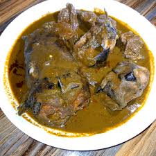 Black soup with Catfish 